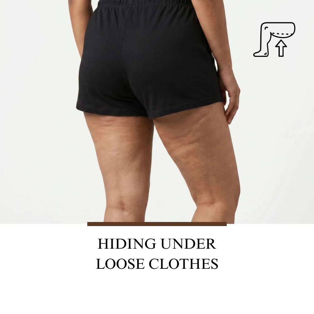 Hiding under loose clothes